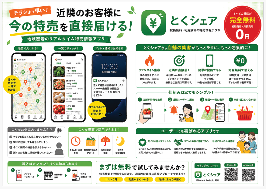 店舗様向け説明資料のイメージ画像